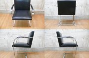 Knoll】ノル Brno Chair ブルーノチェア フラットバー アームチェア