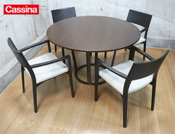 【Cassina】カッシーナ CENA チェーナ テーブル / CALM カーム アームチェア ダイニングテーブル&ダイニングチェア5点セット 出張買取 東京都中野区