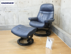 【Ekornes】エコーネス Sunrise サンライズ 本革 ストレスレスチェア&オットマン Mサイズ 出張買取 東京都江東区