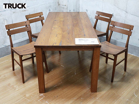 TRUCK FURNITURE】トラックファニチャー OAK SR TABLE/DOCK CHAIR