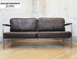 【journal standard Furniture 】ジャーナルスタンダード ファニチャー LAVAL ラバル 2人掛けソファ アンティークレザー 出張買取 東京都江東区