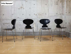 【Fritz Hansen】フリッツ・ハンセン ANT アリンコチェア ブラック 4脚セット 出張買取 東京都港区