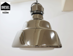 【DIESEL LIVING with FOSCARINI】ディーゼル/フォスカリーニ グラス サスペンション ラージ ペンダントライト クローム 照明 出張買取 東京都江東区