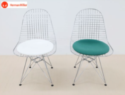 【Herman Miller】ハーマンミラー イームズ ワイヤーチェア DKR シートパッド アイボリー・グリーン出張買取 東京都渋谷区