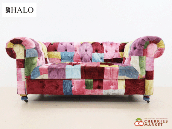 HALO】ハロ BENSINGTON SOFA ベンジントン ソファ VELVET PATCHWORK