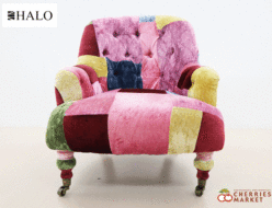 【HALO】ハロ ANNECHAIR アンチェア VELVET PATCHWORK BOHEM ベルベットパッチワークボヘム 1人掛けソファ 出張買取 東京都新宿区