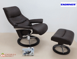 【Ekornes】エコーネス Stressless ストレスレスビュー シグニチャーベース チェア&オットマン リクライニングチェア Mサイズ  出張買取 東京都墨田区