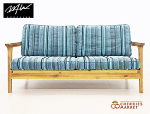 【美品】WTW TISMO SOFA STRIPE 2S SET