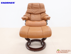 【Ekornes】エコーネス Reno レノ 本革 レザー ストレスレスチェア&オットマン Mサイズ 出張買取 神奈川県川崎市多摩区