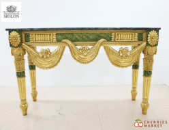 【FRANCESCO MOLON】フランチェスコ・モロン 最高峰 Russian Console Table ロシアン コンソールテーブル N8 大理石 イタリア 出張買取 東京都品川区