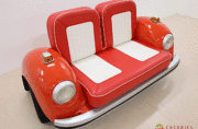 ホルクスワーゲンビートルソファ レッド ライト付き Volkswagen】フォルクスワーゲン The Beetle ビートルソファ 2人掛け
