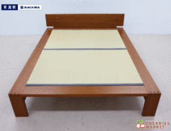 【家具蔵】KAGURA 無垢材 TATAMI BED MODERNO タタミベッド モデルノ ベッドフレーム ローヘッド ダブルベッド 出張買取 埼玉県八潮市