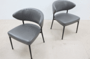 MINOTTI ミノッティ　MILLS ミルズ チェア Minotti ミノッティMILLS ミルズ ダイニングチェア4脚セット 黒
