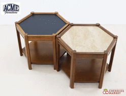 【ACME Funiture】アクメファニチャー BROOKS HEXAGON TABLE ブルックスヘキサゴンテーブル サイドテーブル コーヒーテーブル 2点セット 出張買取 東京都大田区