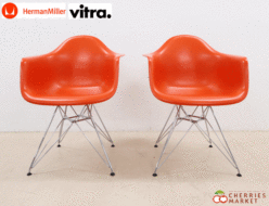 【Herman Miller×Vitra】ハーマンミラー×ヴィトラ イームズ プラスチック シェルアームチェア ワイヤーベース レッド チャールズ&レイ・イームズ 出張買取 東京都文京区