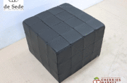 de Sede デセデ 黒総革 CUBE キューブ スツール オットマン レザー de Sede】デセデ CUBE キューブ サイコロ型 スツール オットマン パフ