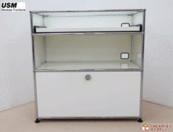 【USM Haller】USMハラー 1列2段 キャビネット/シェルフ ピュアホワイト 出張買取 東京都江東区