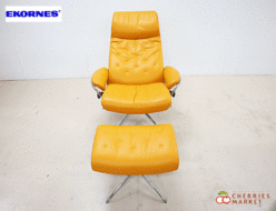 【Ekornes】エコーネス Stressless ストレスレス Metro High Back メトロ ハイバック Mサイズ リクライニングチェア&オットマン/スツール レザー/革 出張買取 東京都豊島区