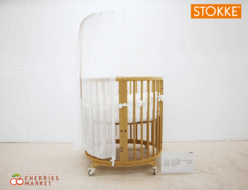 【STOKKE】ストッケ スリーピー ベッドセット/ベビーベッド ナチュラル ドレープ/ミニバンパー付 出張買取 東京都文京区