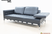 Cassina】カッシーナ 241 PRIVE プリヴェ 黒革 2人掛ワイド左