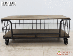 【Knotantiques】ノットアンティークス CRASH GATE クラッシュゲート MALAN COFFEE TABLE マラン コーヒーテーブル/センターテーブル キャスター付 出張買取 東京都大田区