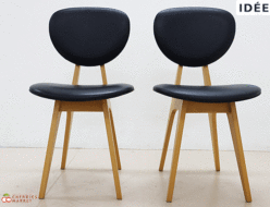 【IDEE】イデー DINING CHAIR Black ダイニングチェア ブラック アームレスチェア 2脚セット 出張買取 東京都千代田区