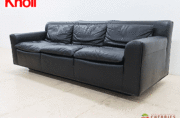 Knoll】ノール heli ヘリ 3人掛けソファ オット・ザッフ 黒革 Knoll】ノール heli ヘリ 3人掛けソファ オット・ザッフ 黒革