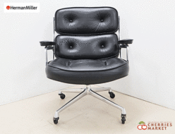 【Herman Miller】ハーマンミラー エグゼクティブチェア タイムライフチェア 黒革 4本脚 出張買取 東京都中央区