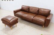 unico】ウニコ MOLN leather sofa モルン レザー ソファ 3人掛けソファ