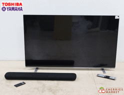 【TOSHIBA/YAMAHA】東芝/ヤマハ REGZA レグザ X8400シリーズ 4K有機ELテレビ 55V型 55X8400＆フロントサラウンドシステム/サウンドバー YAS-109 出張買取 東京都狛江市