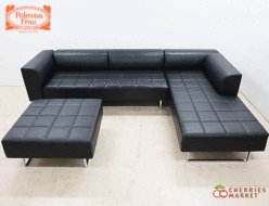 【Poltrona Frau】ポルトローナ・フラウ IDC大塚家具 Quadra クワドラ/クアドラ カウチソファ/コーナーソファ&オットマン レザー/革 出張買取 東京都中央区