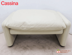 【Cassina】カッシーナ MARALUNGA マラルンガ 総革 オットマン/スツール レザー/革 ヴィコ・マジストレッティ 出張買取 神奈川県川崎市川崎区