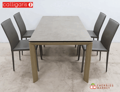 【Calligaris】カリガリス オムニア ダイニングテーブル 伸長式&ダイニングチェア ダイニング5点セット 出張買取 東京都文京区