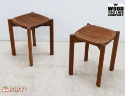 【WOOD YOU LIKE COMPANY】ウッド ユー ライク カンパニーTORANEKO STACKING トラネコスタッキング スツール 2脚セット 出張買取 東京都調布市