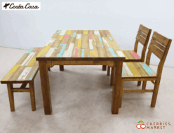 【Costa Casa】コスタ カーサ サーフ99 ダイニングテーブル ミックスカラー&ダイニングチェア&ベンチ ダイニング4点セット 出張買取 東京都千代田区 【Costa Casa】コスタ カーサ サーフ99 ダイニングテーブル ミックスカラー&ダイニングチェア&ベンチ ダイニング4点セット 出張買取 東京都千代田区