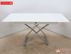 【Calligaris】カリガリス コヌビア マジックジェー 伸長・昇降式 リビングテーブル ダイニングテーブル ガラス 出張買取 東京都港区
