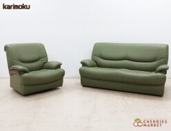 【Karimoku】カリモク chitano チターノ 2人掛けソファ＆回転式 1人掛けソファ 2点セット 出張買取 東京都板橋区