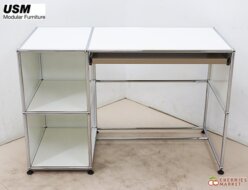 【USM Haller System】USM ハラーシステム パソコンデスク デスク 机 ピュアホワイト×USMベージュ 出張買取 東京都渋谷区