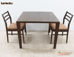【Karimoku】カリモク ダイニングテーブル＆CT35 ダイニングチェア/アームレスチェア ダイニング3点セット 出張買取 東京都品川区