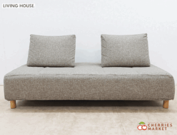 【LIVING HOUSE】リビングハウス NESSO ネッソ 2Pワイドアームレスソファ 2.5Pソファ/2.5人掛けワイドソファ クッションレスト付 出張買取 神奈川県川崎市川崎区