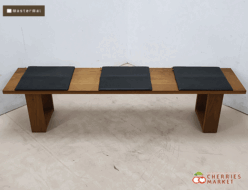 【MasterWal】マスターウォール アカセ木工 RITZ BENCH リッツ ベンチ ラック棚 ウォールナット cambiare 座クッション付 出張買取 東京都中央区