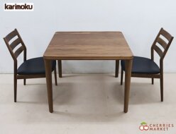【Karimoku】カリモク DU3325 ダイニングテーブル＆CW6315 ダイニングチェア/アームレスチェア ダイニング3点セット 出張買取 埼玉県さいたま市大宮区