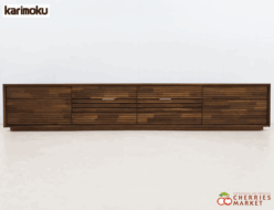 【Karimoku】カリモク QT8037 TVボード/テレビ台/AVボード/ローボード ウォールナット材 出張買取 東京都文京区