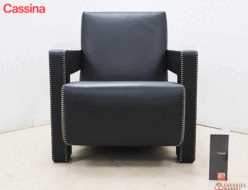 【Cassina】カッシーナ 637 UTRECHT ユトレヒト 1Pソファ/アームチェア ヘーリット・トーマス・リートフェルト 黒総革 出張買取 東京都千代田区