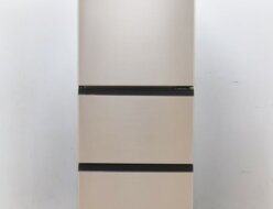 【HITACHI】日立 冷凍冷蔵庫 3ドア 右開き シンプルデザイン まんなか野菜 265L R-27RV 2022年製 シャンパン 出張買取 東京都文京区