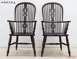 【松本民芸家具】44A型 ウインザーチェア ダイニングチェア/アームチェア 2脚セット 出張買取 東京都品川区