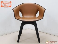 【PoltronaFrau】最高峰 ポルトローナフラウ IDC大塚家具 Ginger ジンジャー ダイニングチェア/アームチェア レザー 回転式 出張買取 東京都狛江市