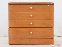 【モリカネ】ノワール バーズアイメープル 4段チェスト ジュエリーケース 鍵付 出張買取 東京都港区