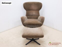 【BoConcept】ボーコンセプト Reno チェア 回転ベース付 1人掛けソファ＆オットマン 出張買取 東京都豊島区