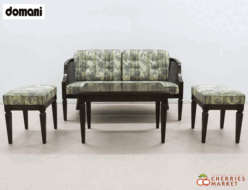 【domani】ドマーニ karimoku カリモク クイーンズライフ 2Pソファ/2人掛けソファ & オットマン2脚 & サイドテーブル 4点セット 出張買取 東京都世田谷区